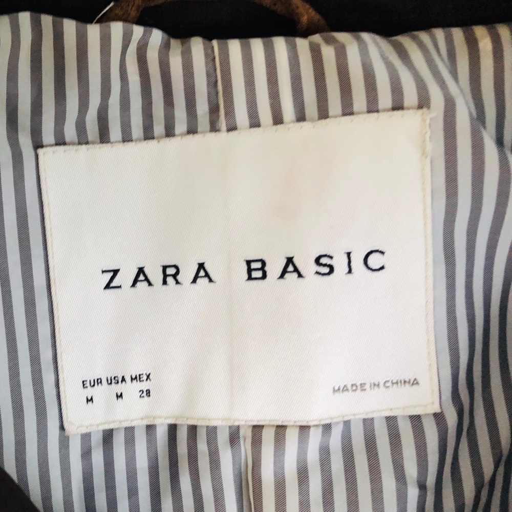 Zara Basic Cropped Trench Coat - image 3